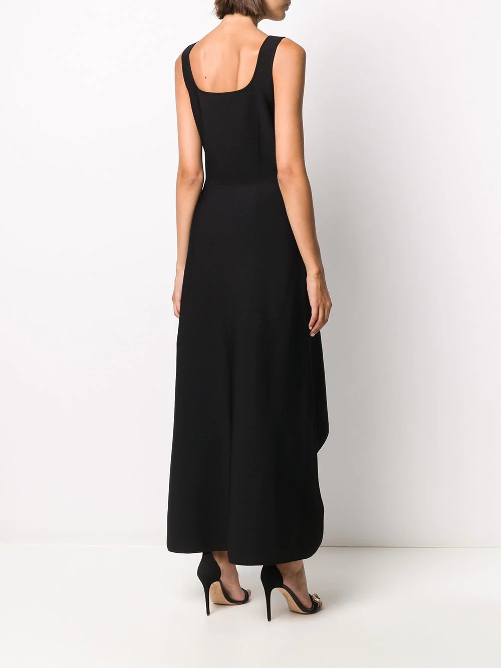 asymmetric mid-length dress - 4