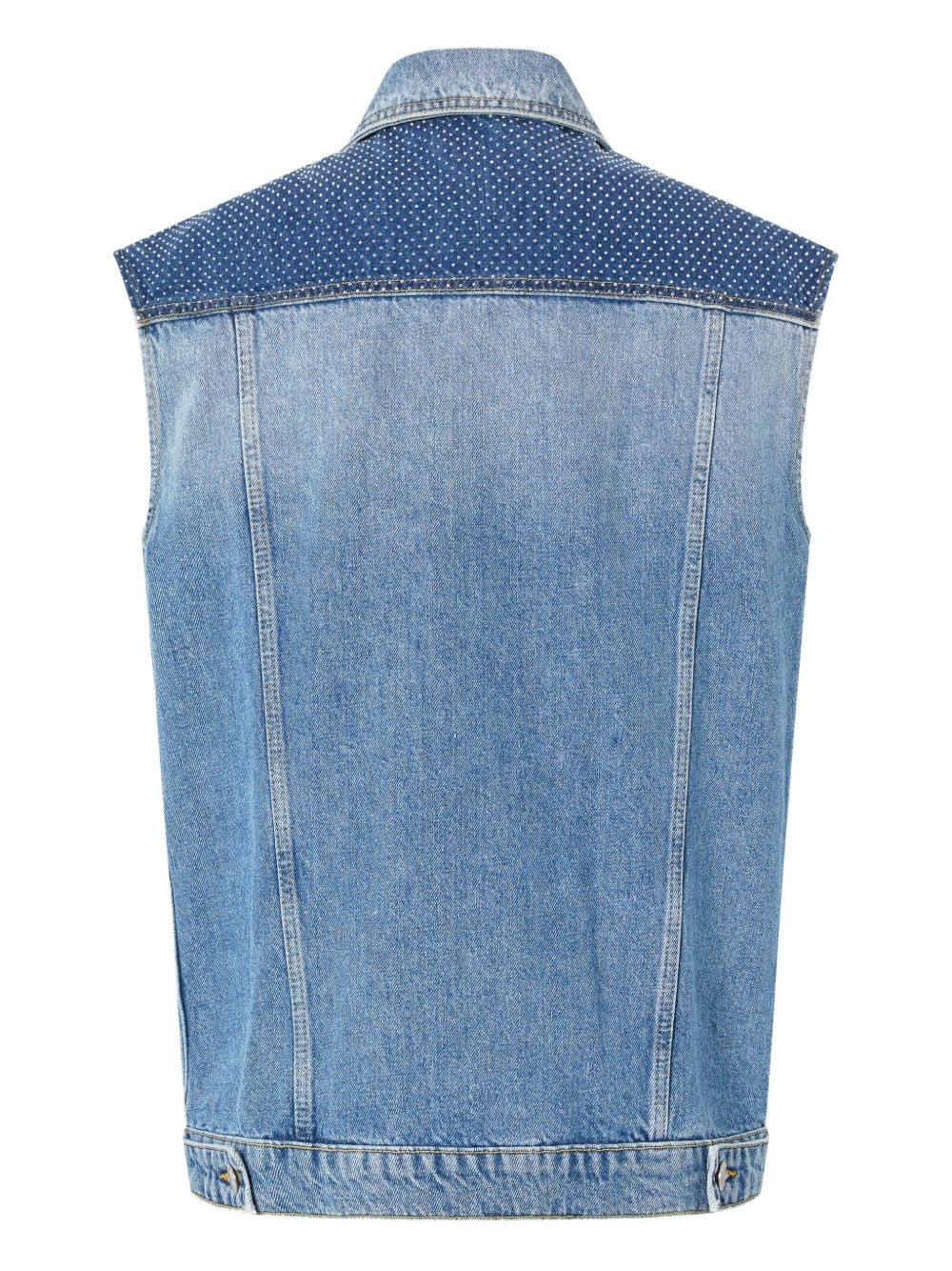 denim sleeveless jacket - 2