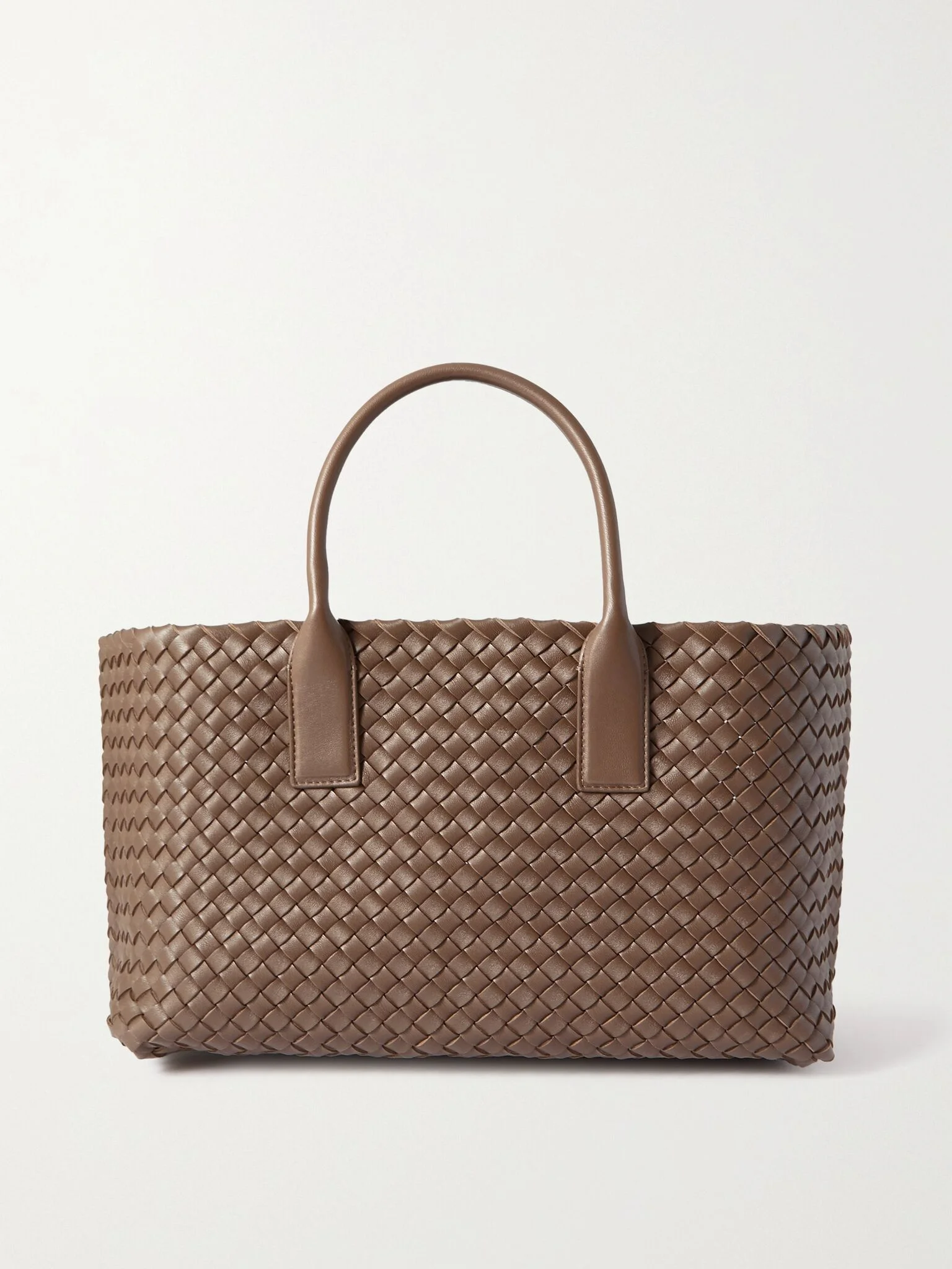 Cabat intrecciato leather tote Taupe - 1