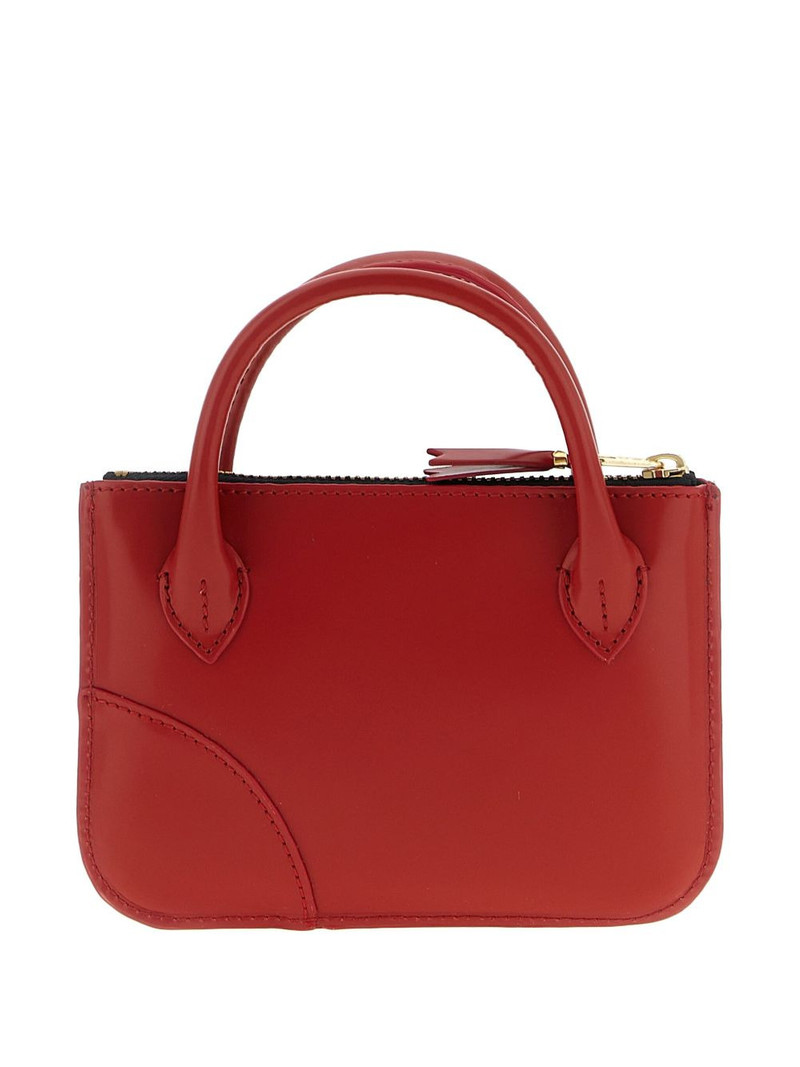 Comme Des Garçons Handles Line logo leather mini bag outlook