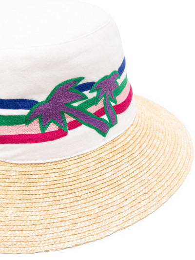 ERES Palm Tree-embroidered sun hat outlook
