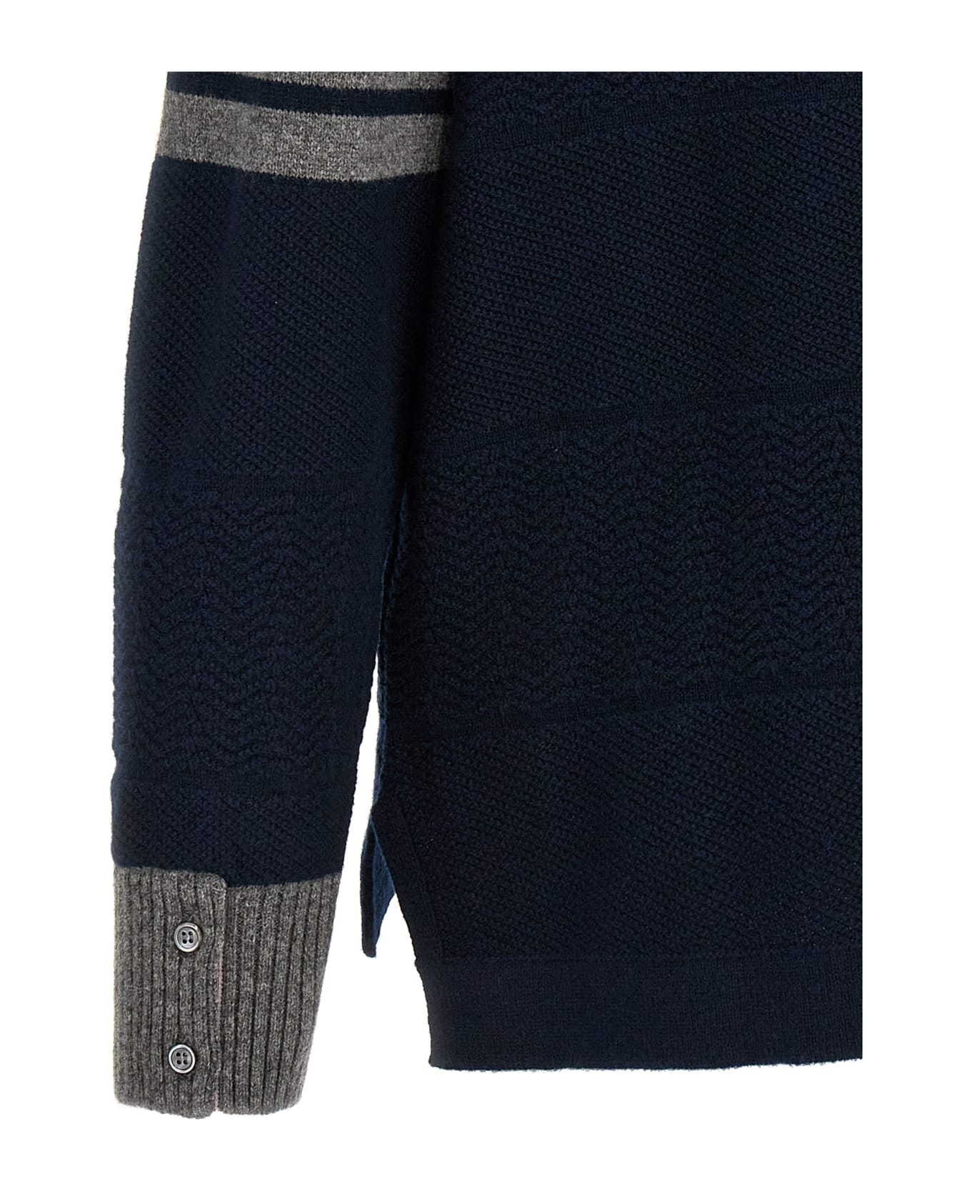 'textured Rugby Stripe' Sweater - 4