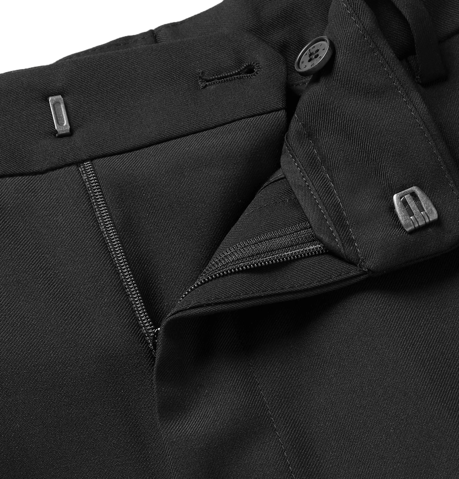 Tapered Wool-Twill Trousers - 3