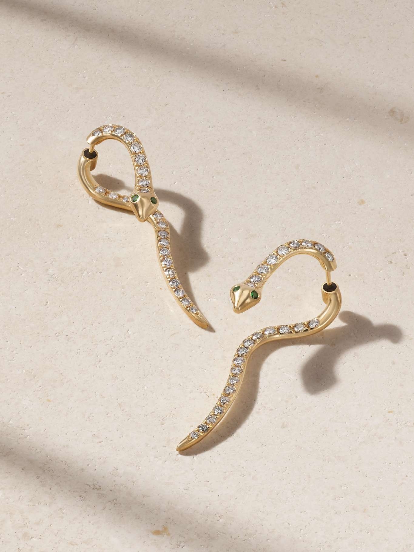 Boa 18-karat gold diamond earrings Gold - 1