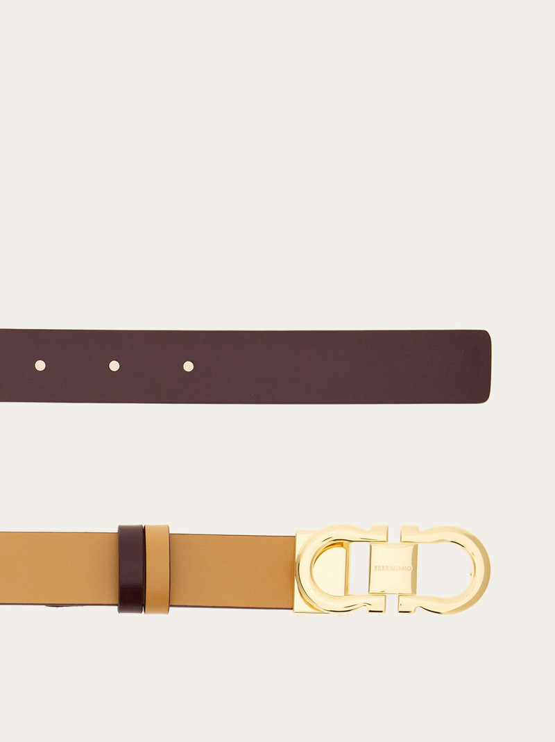FERRAGAMO Reversible and adjustable Gancini belt outlook