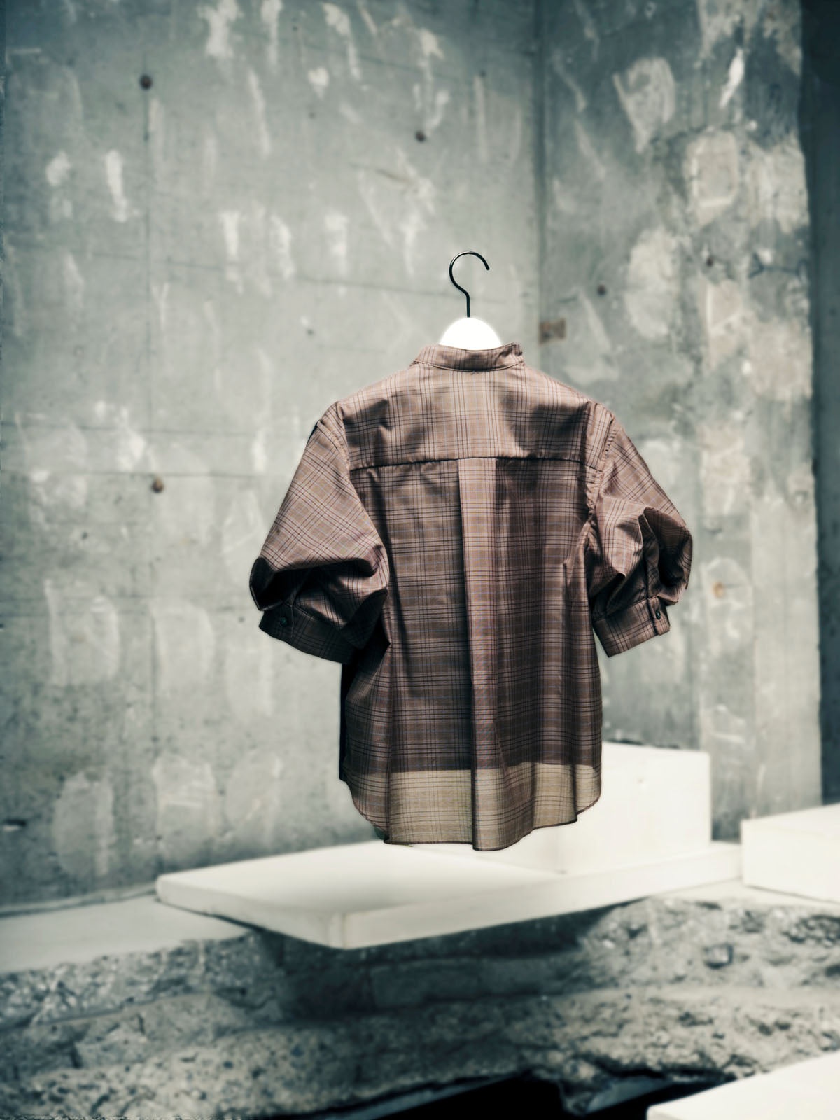 sacai Spun Organza x Cotton Jersey T-Shirt | REVERSIBLE