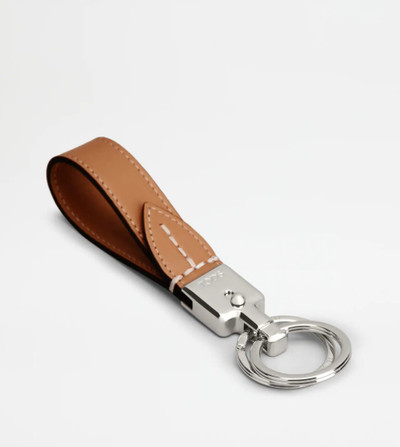 Tod's LEATHER KEY HOLDER - BROWN outlook