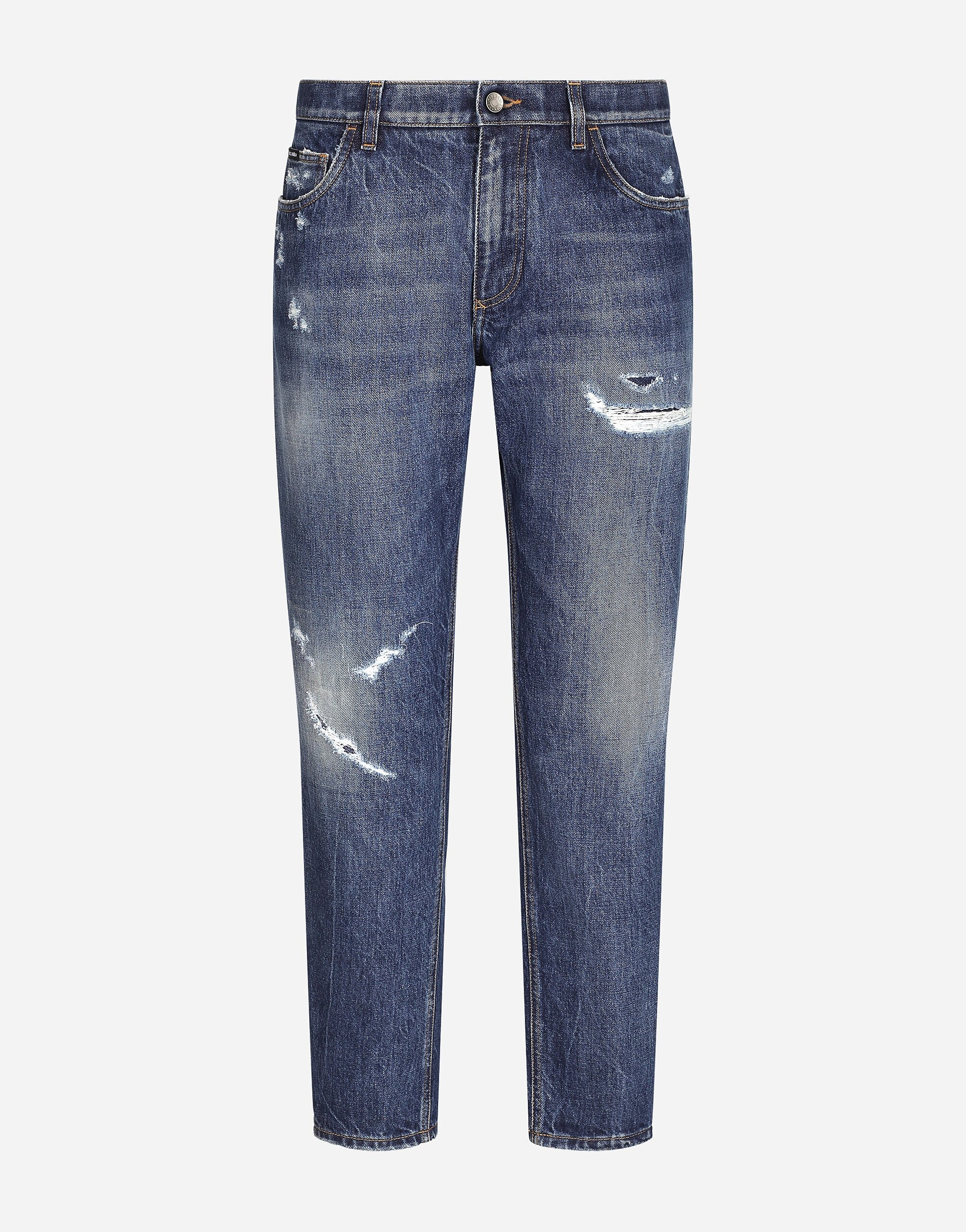 Loose stretch denim jeans - 1