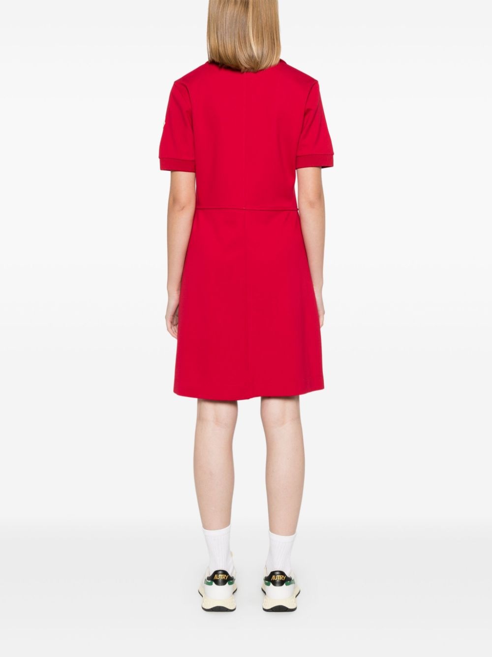 logo-appliqué mini dress - 4