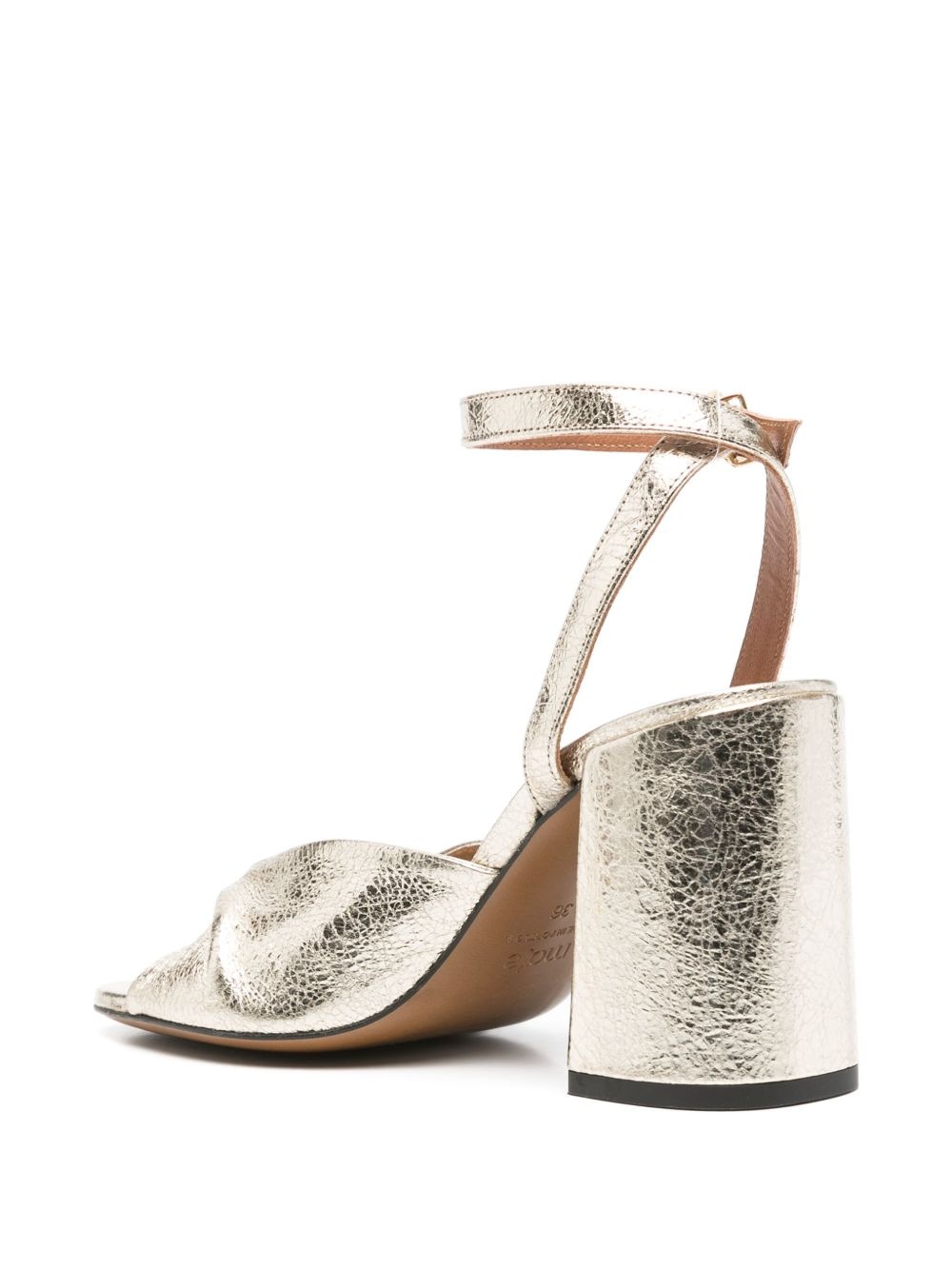 85mm metallic sandals - 3