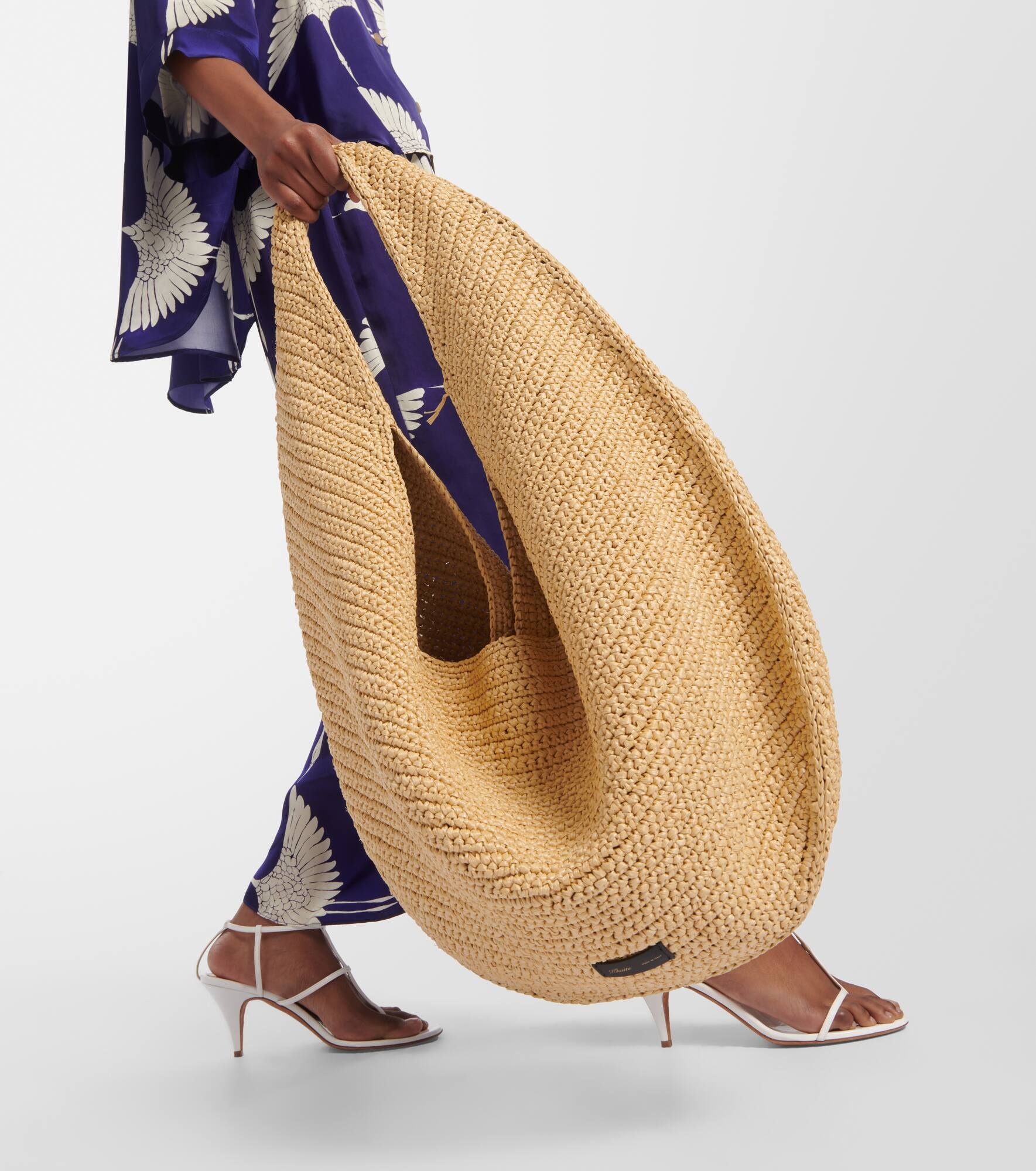 Olivia Large raffia tote bag - 2