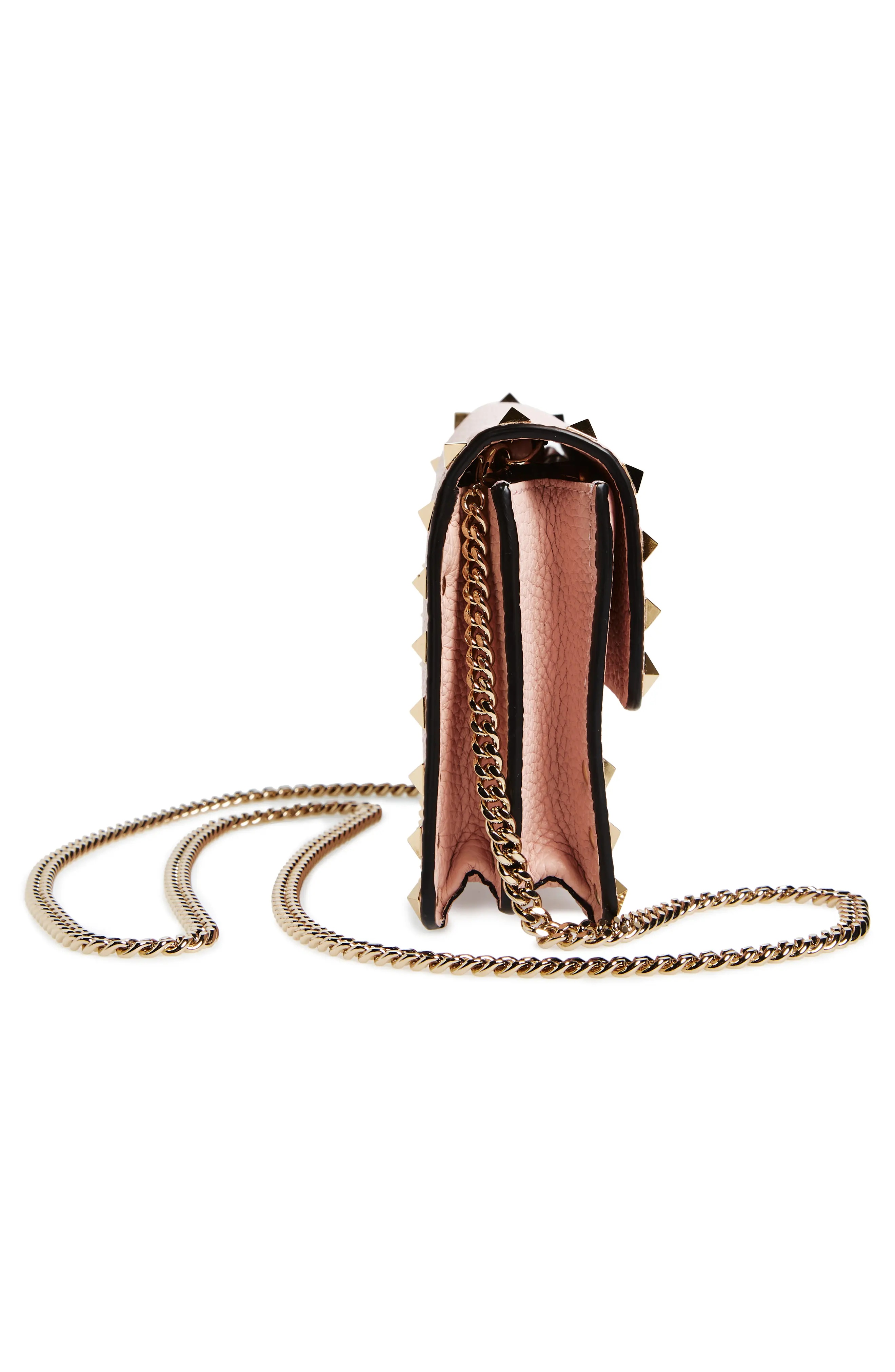 Rockstud Leather Wallet on a Chain - 6