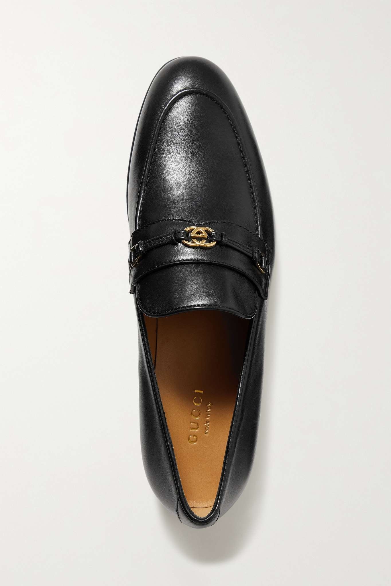 Logo-embellished horsebit-detailed leather loafers - 5