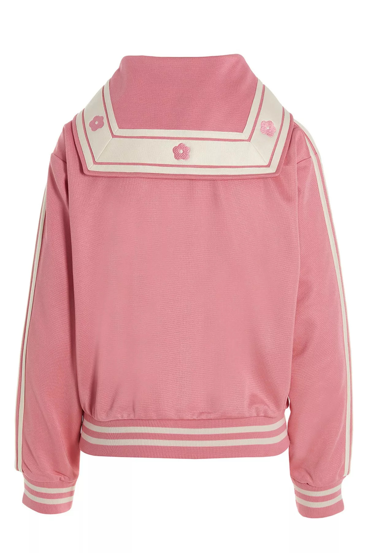 Logo embroidery bib sweatshirt - 3