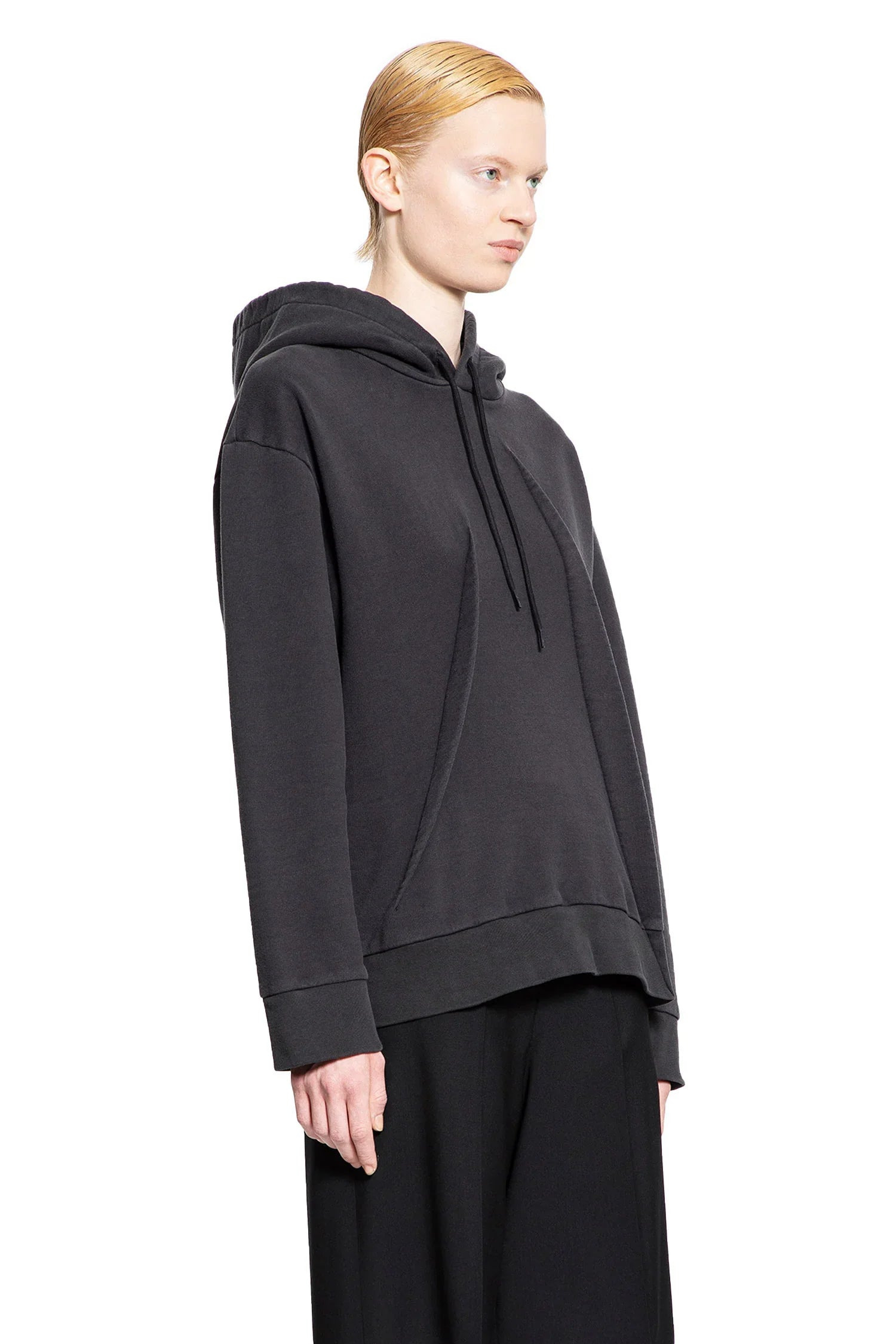 Pleated-Cotton-Jersey-Hoodie - 2