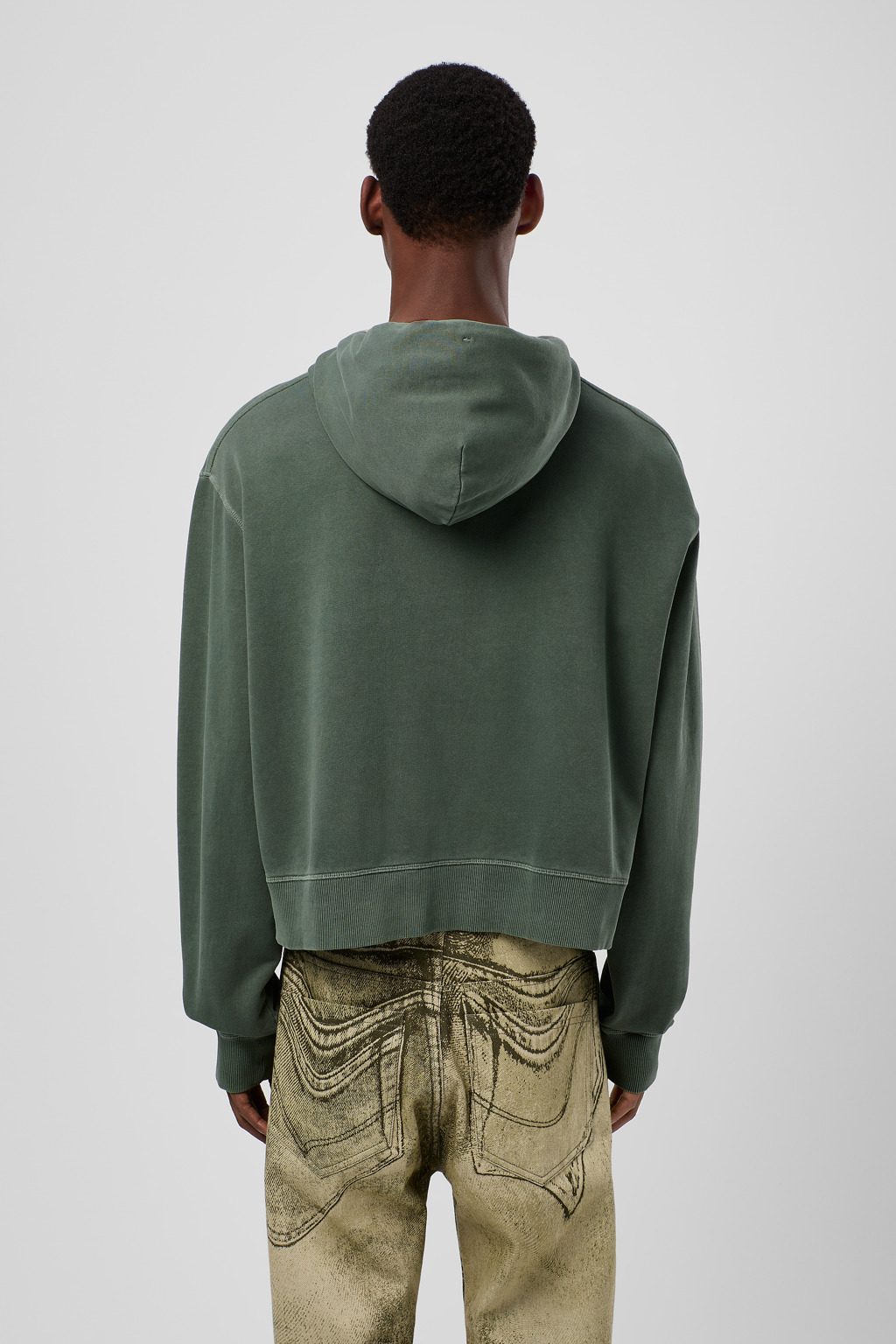 Green Cotton Hoodie - 3