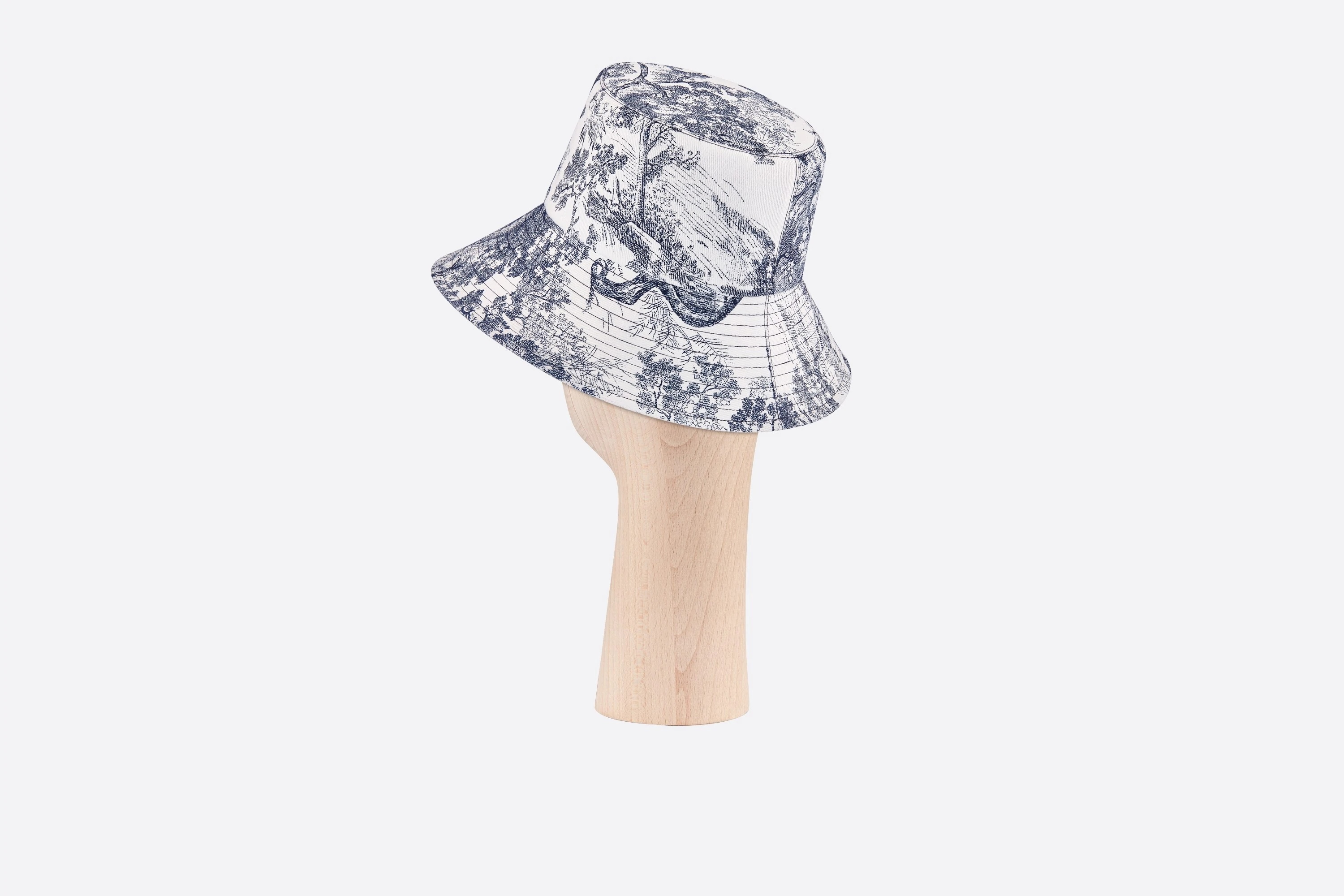 Dioriviera Toile de Jouy Large-Brim Bucket Hat - 2