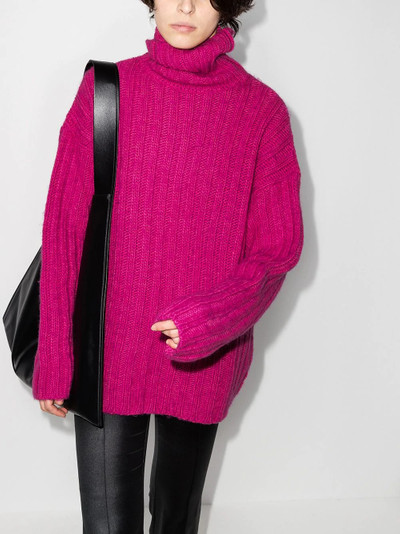 Our Legacy roll neck ribbed jumper outlook