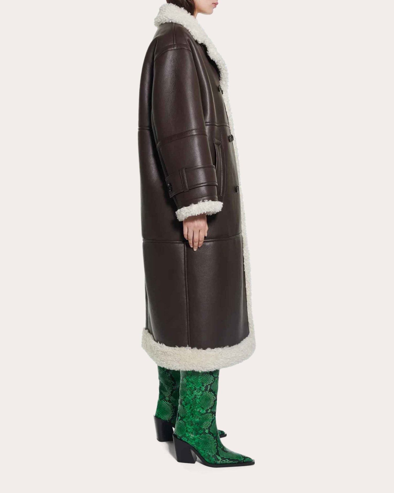 Hayley Faux-Leather Coat - 3