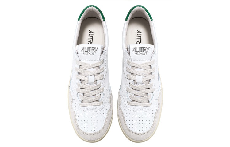 (WMNS) Autry Medalist Low 'White Suede Green' AULW-LS23 - 3