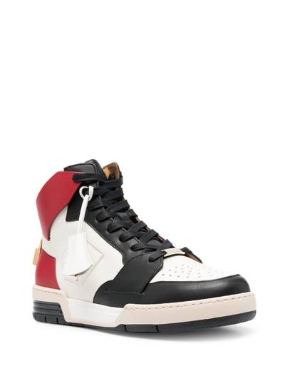 BUSCEMI high-top colour-block sneakers outlook
