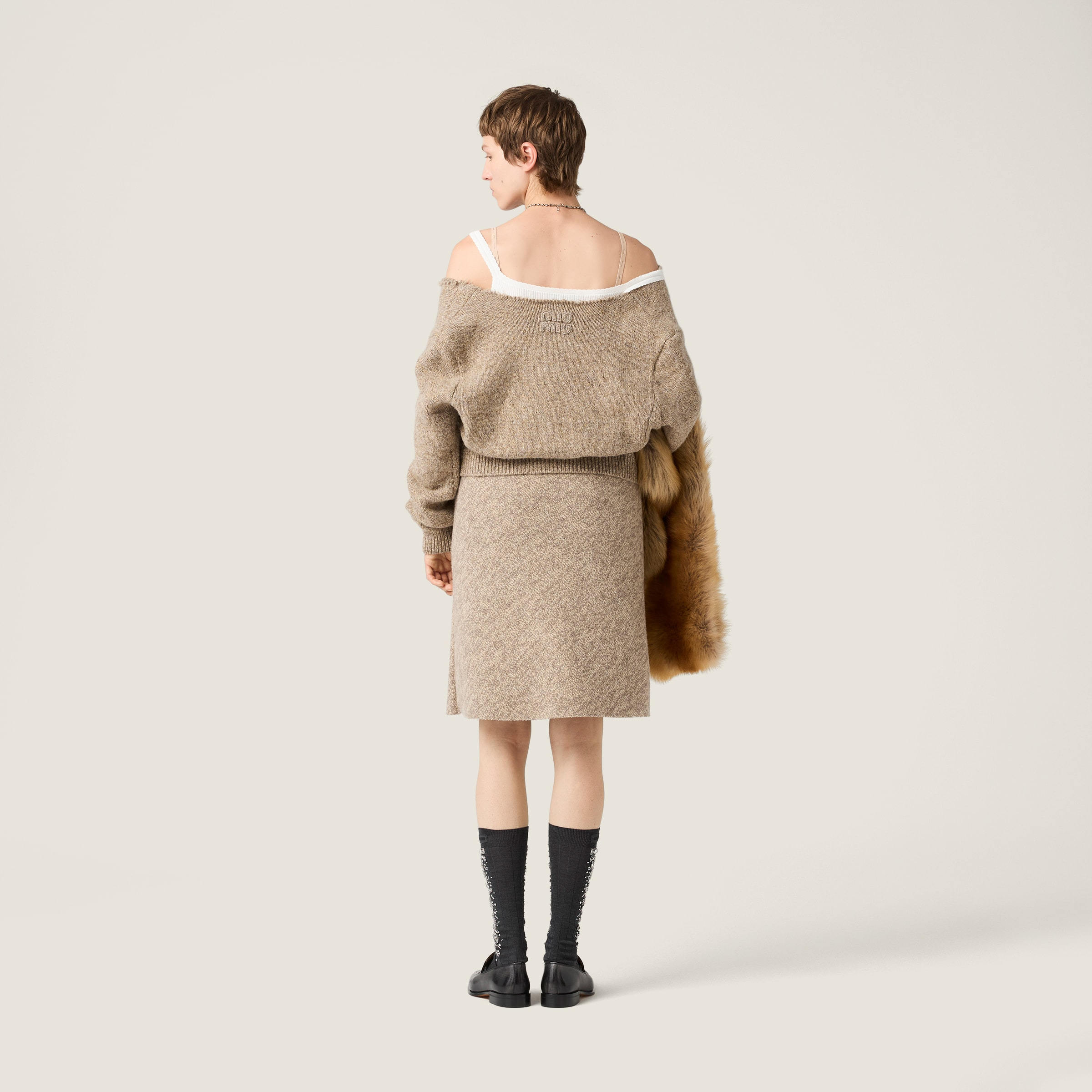 Wool knit skirt - 3