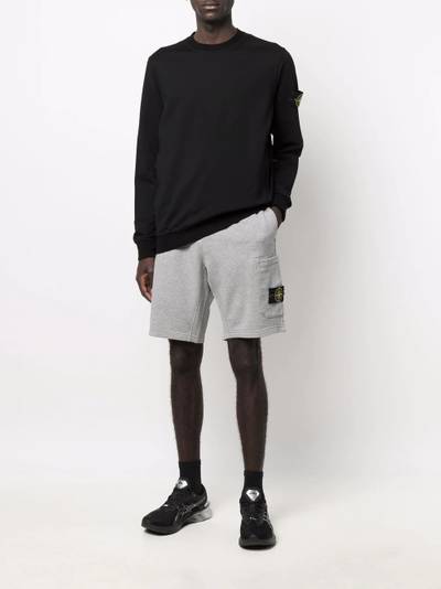 Stone Island logo-patch track shorts outlook