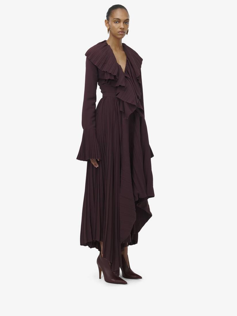 Asymmetric Pleated Skirt - 3