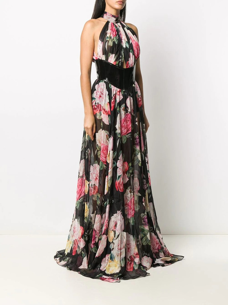 Vittoria floral print gown 3