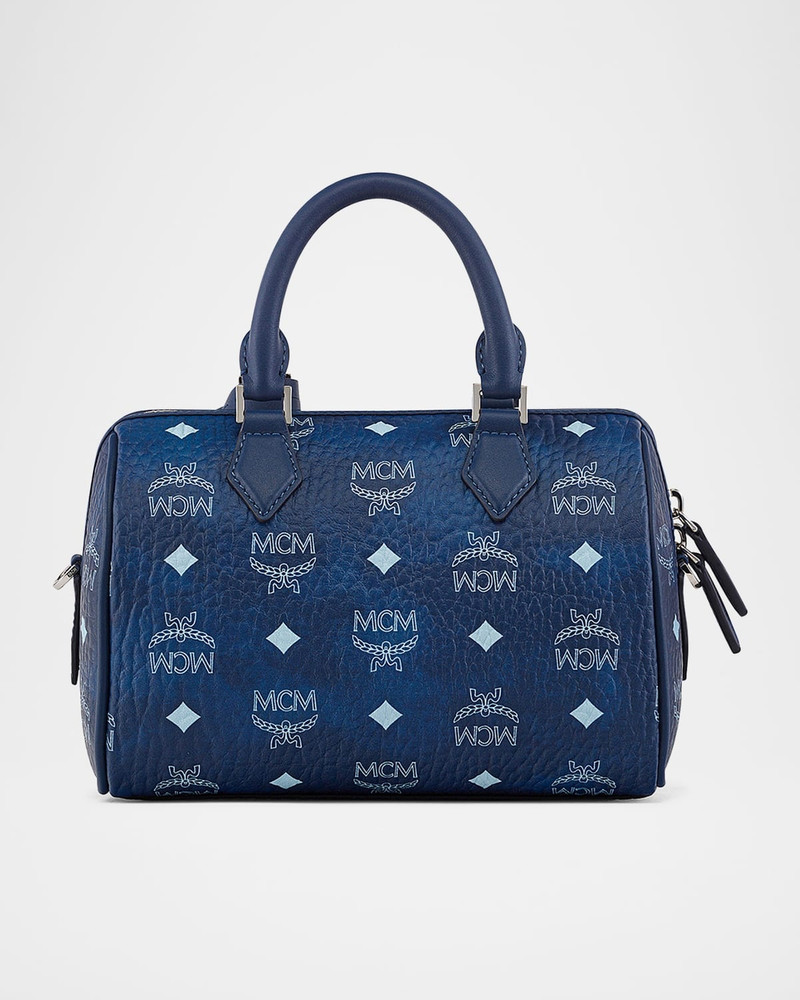 MCM Ella Small Boston Visetos Top-Handle Bag outlook