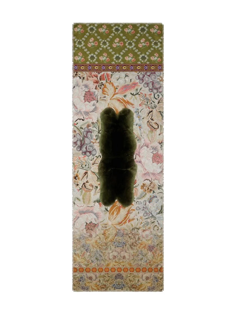 floral-pattern scarf - 1