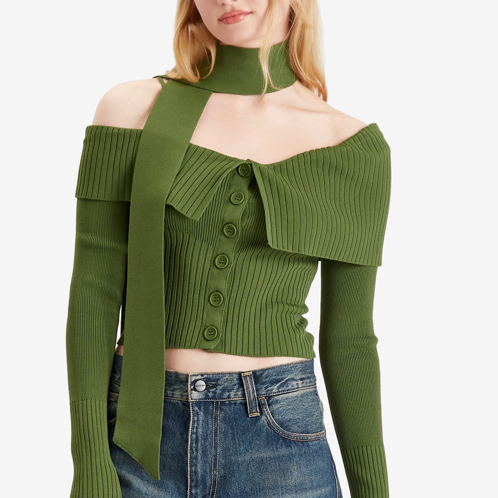 House Of Sunny One Love Shoulder Rib Top - 5