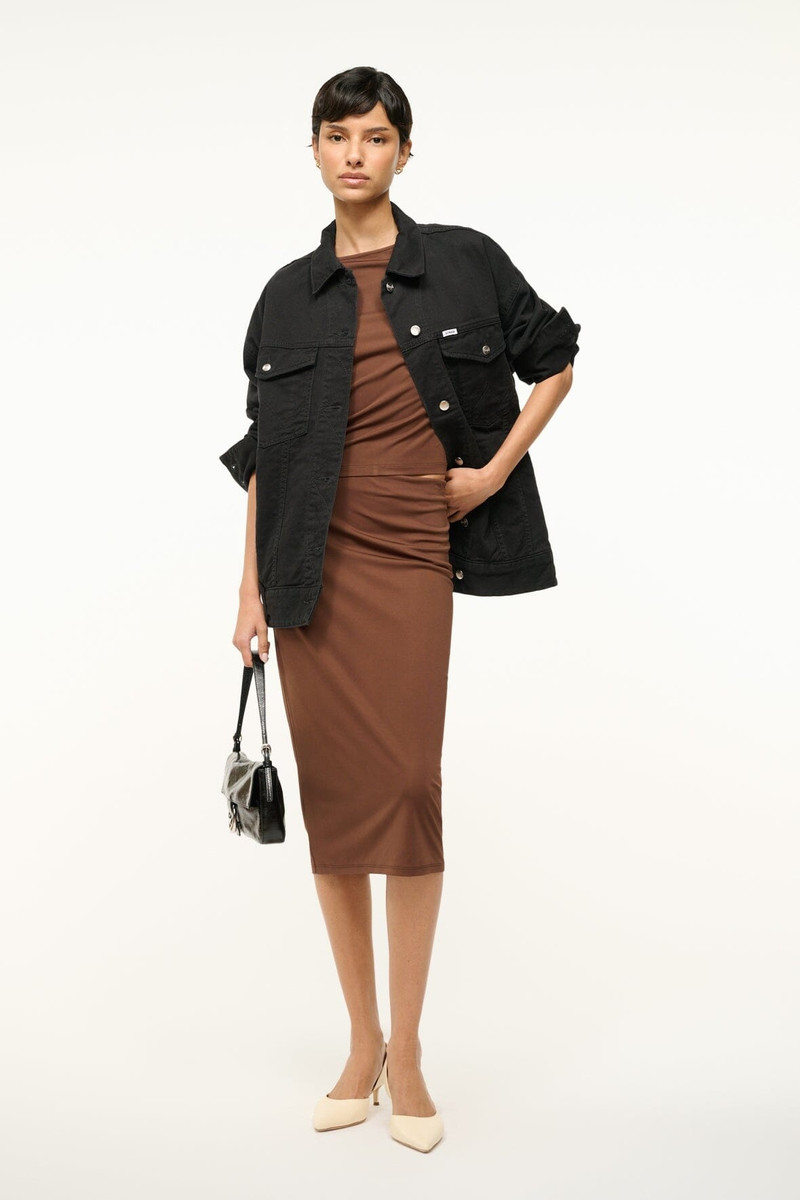 STAUD STAUD CHANA SKIRT DARK OAK outlook