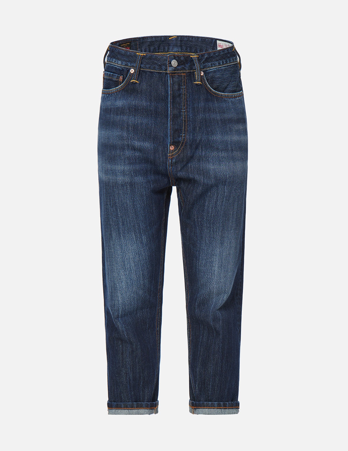 Seagull and Proverb Print Cropped Fit Jeans #2027 - 2