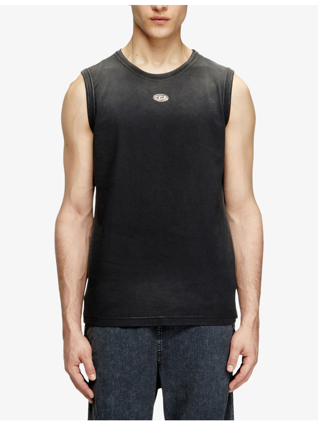 T-Brico-New Cut-Out Cotton-Jersey Tank Top - 3