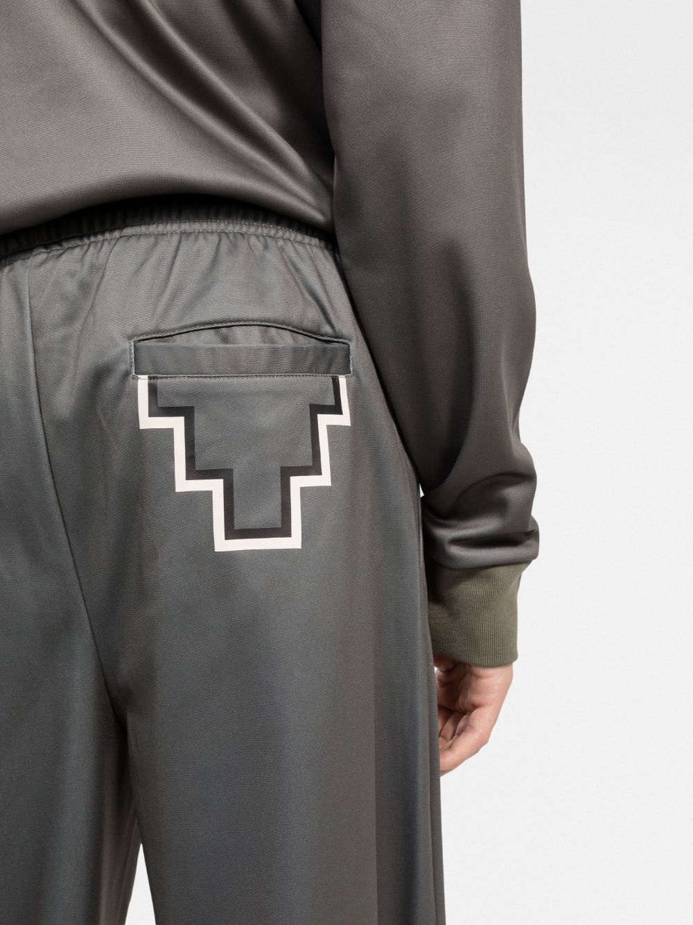 pintuck logo-detail track pants - 5