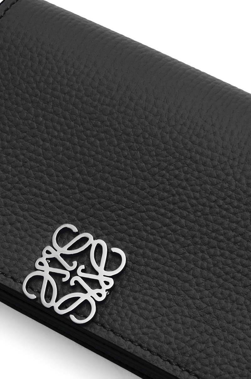 Anagram business cardholder in pebble grain calfskin 5