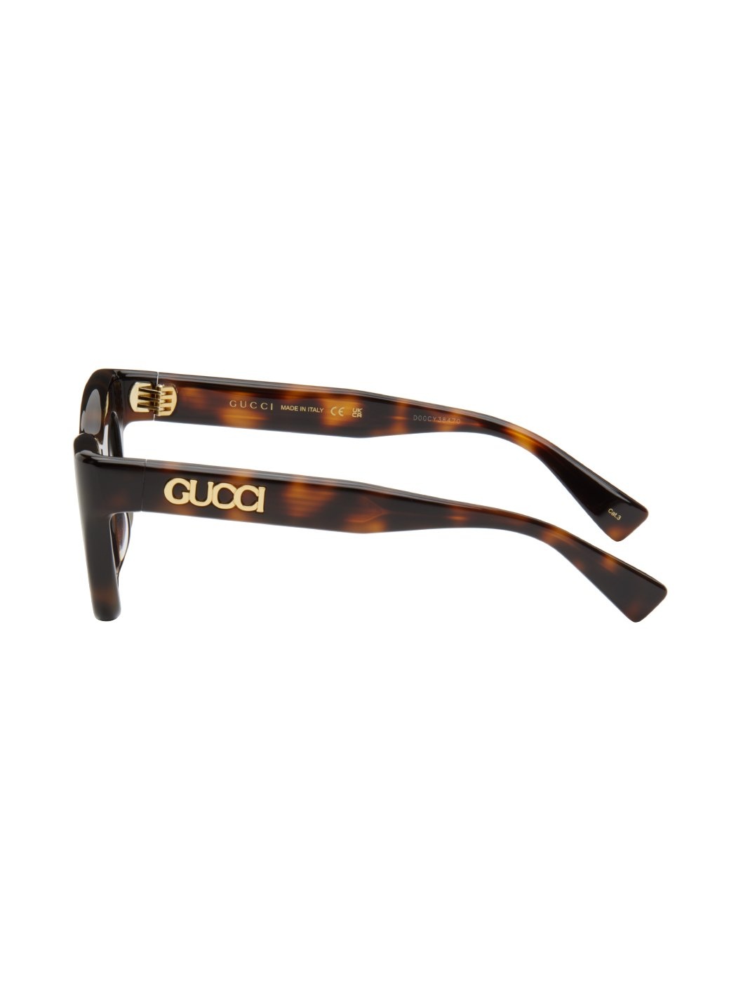 Brown Rectangular Sunglasses - 3