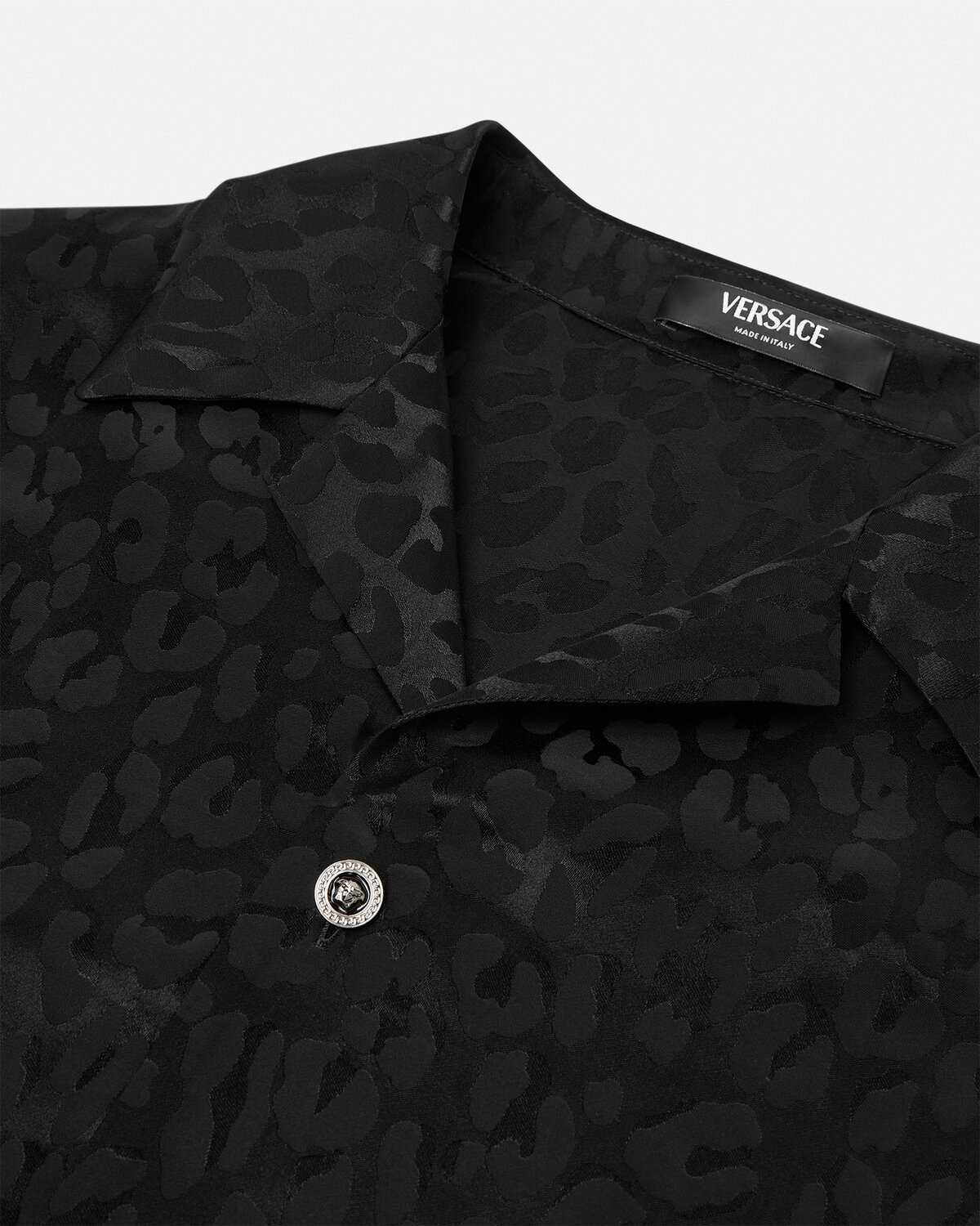 Leopard Jacquard Satin Shirt - 2