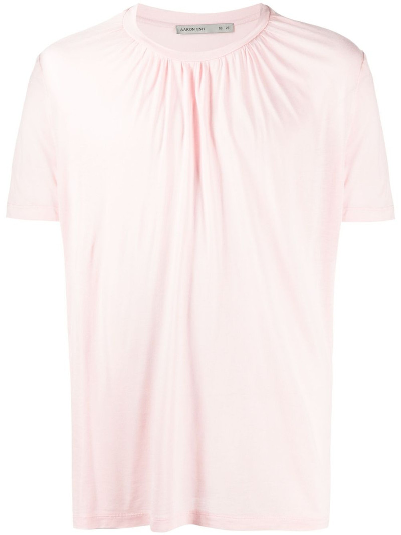 ruched-detail short-sleeve T-shirt 1
