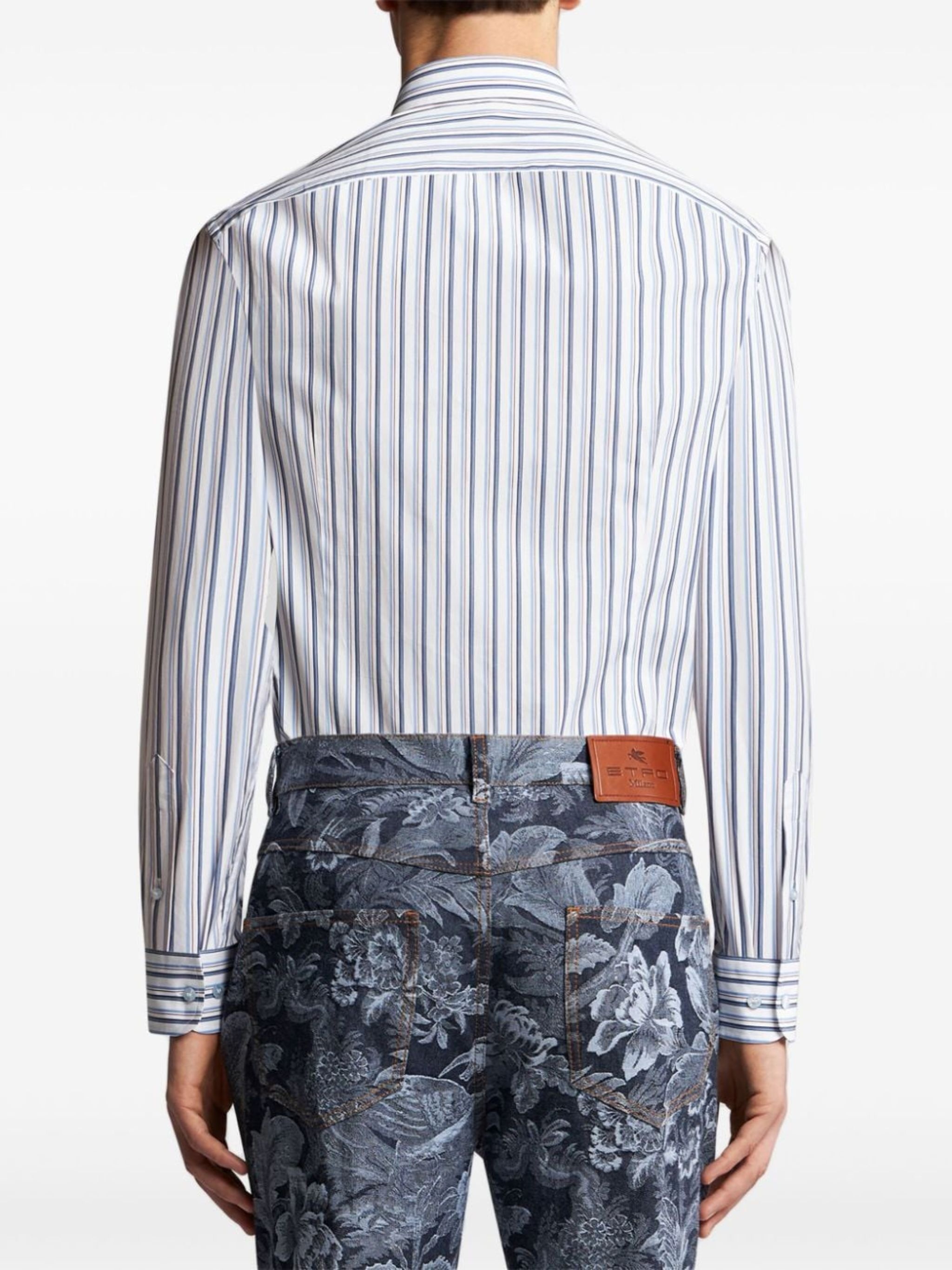 striped cotton shirt - 4