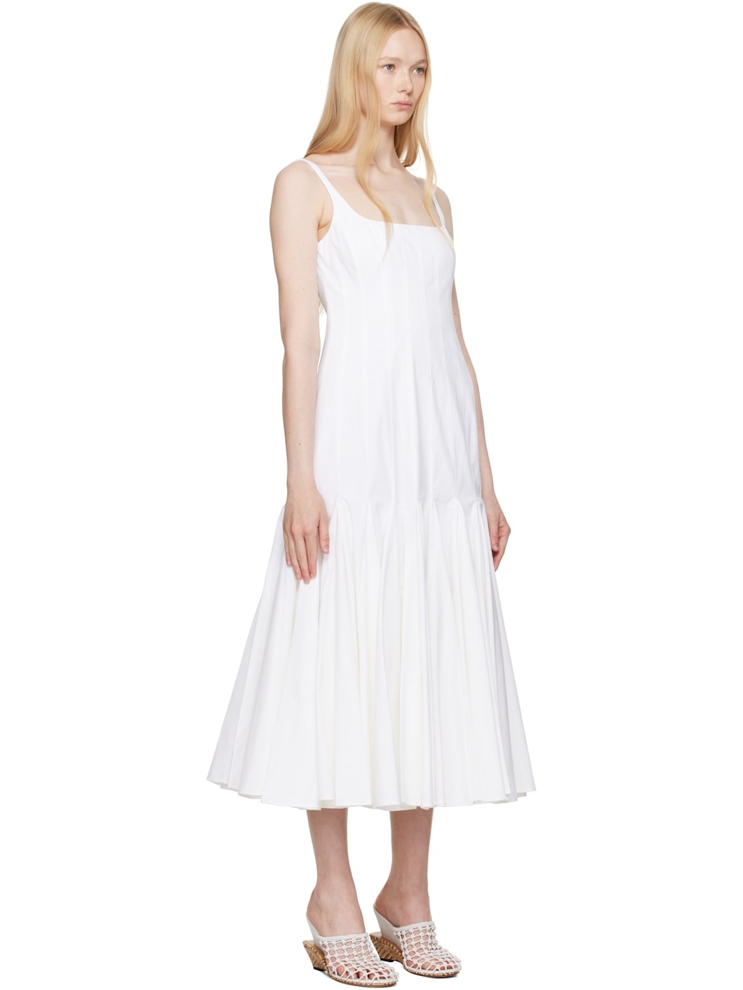 White La Croisière 'The Agave' Midi Dress - 2