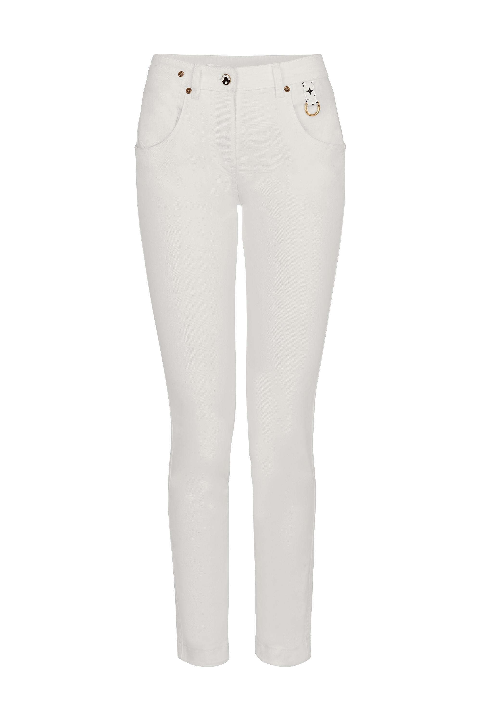 Skinny Pants With Contrasting Back Patch - 1