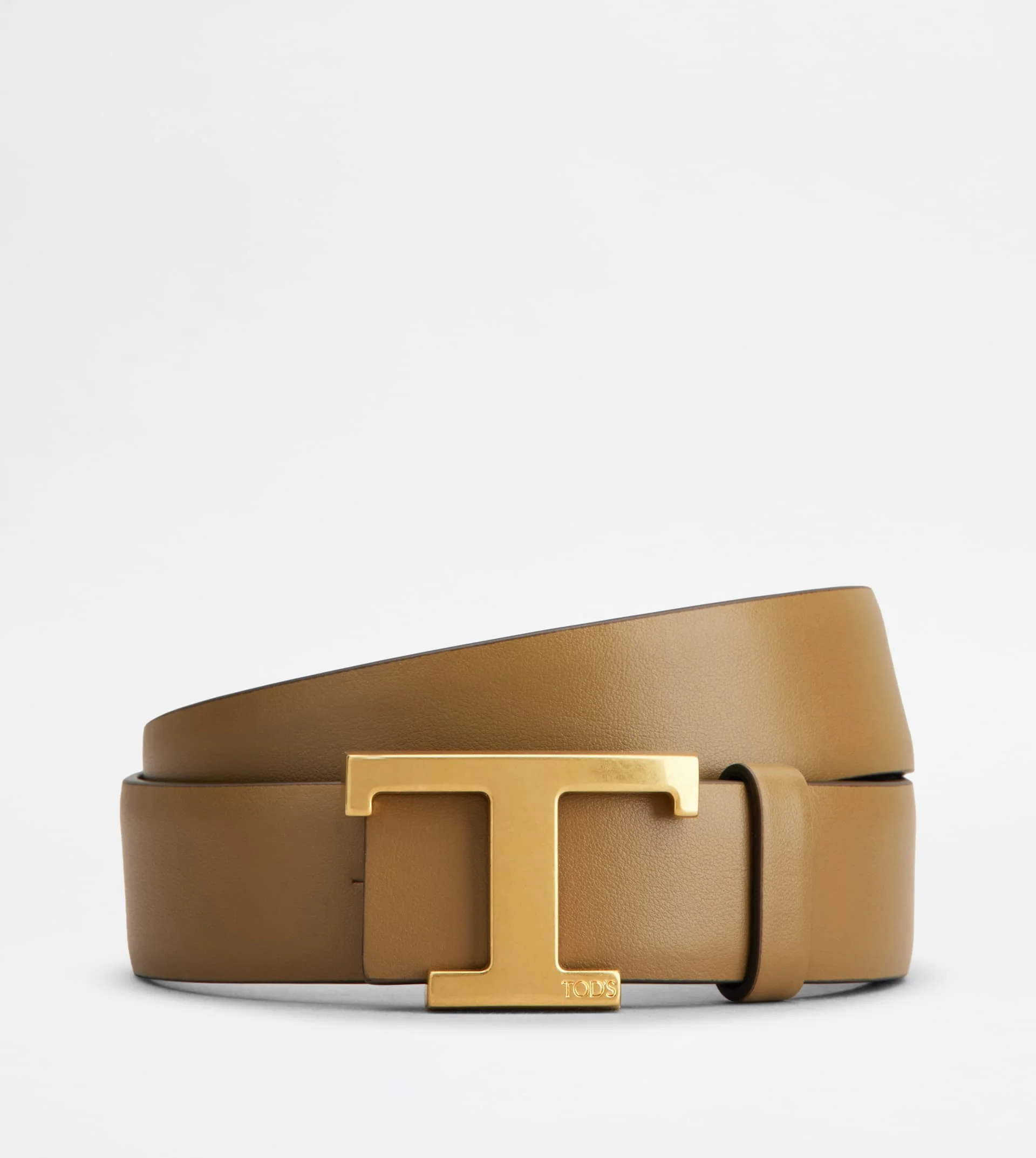 T TIMELESS REVERSIBLE BELT IN LEATHER - BROWN - 1