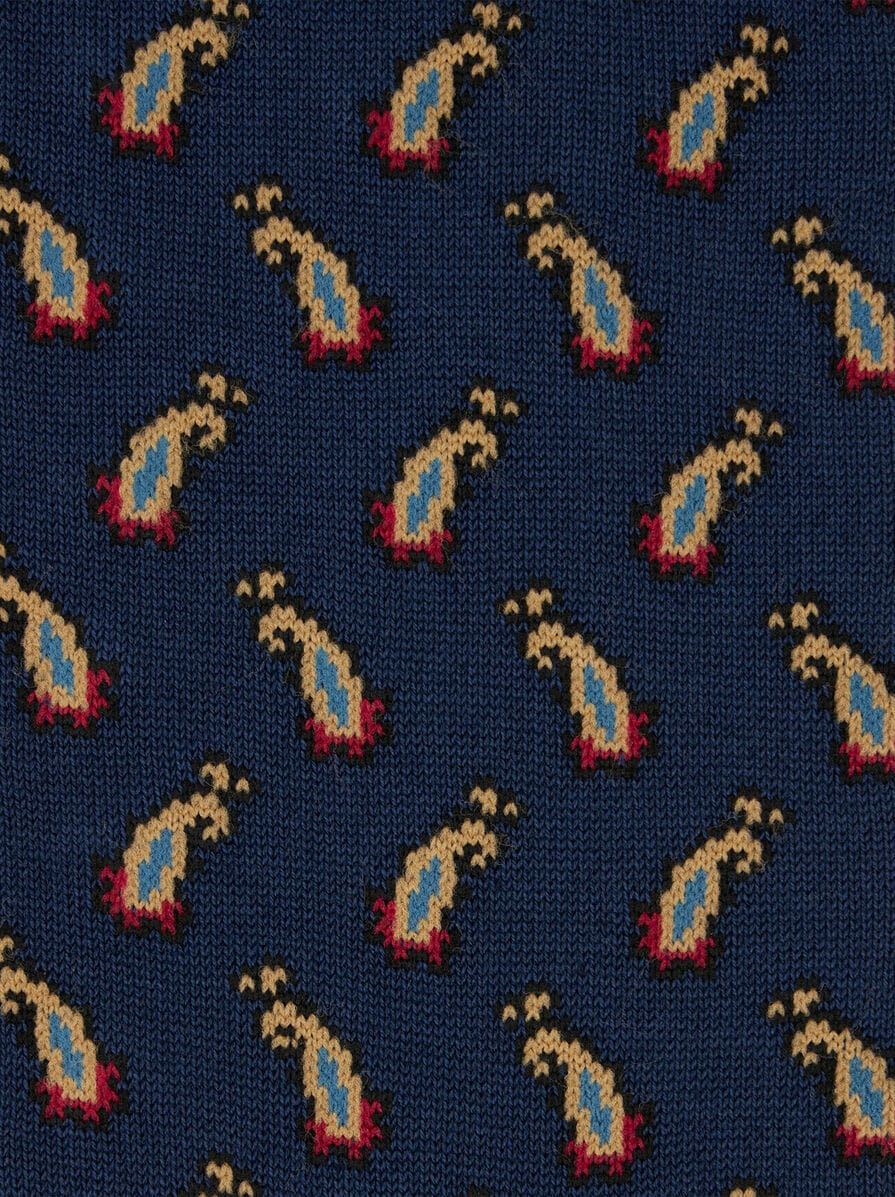 PAISLEY COTTON JACQUARD SOCKS - 2
