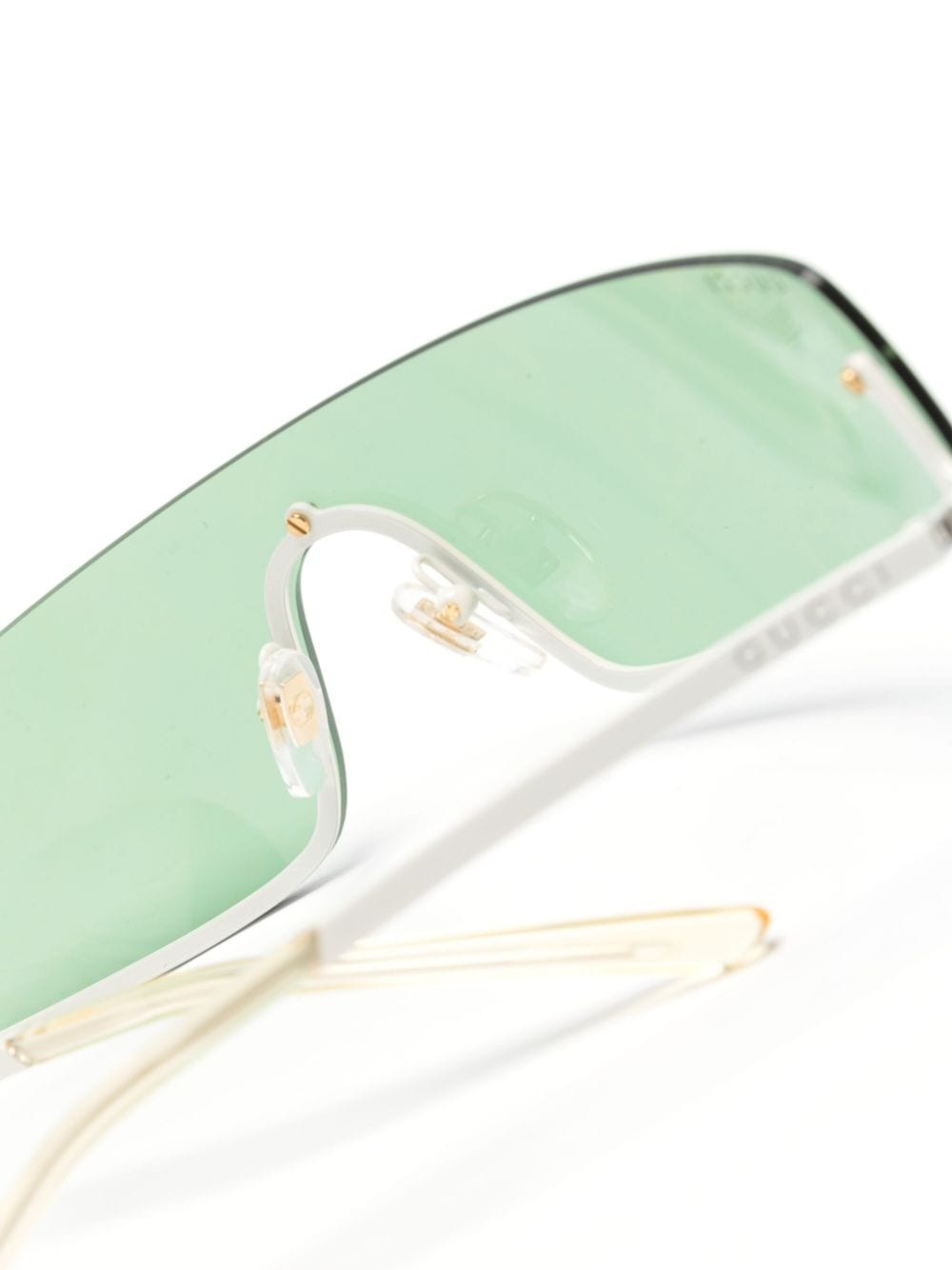 Square-G-motif shield-frame sunglasses - 3