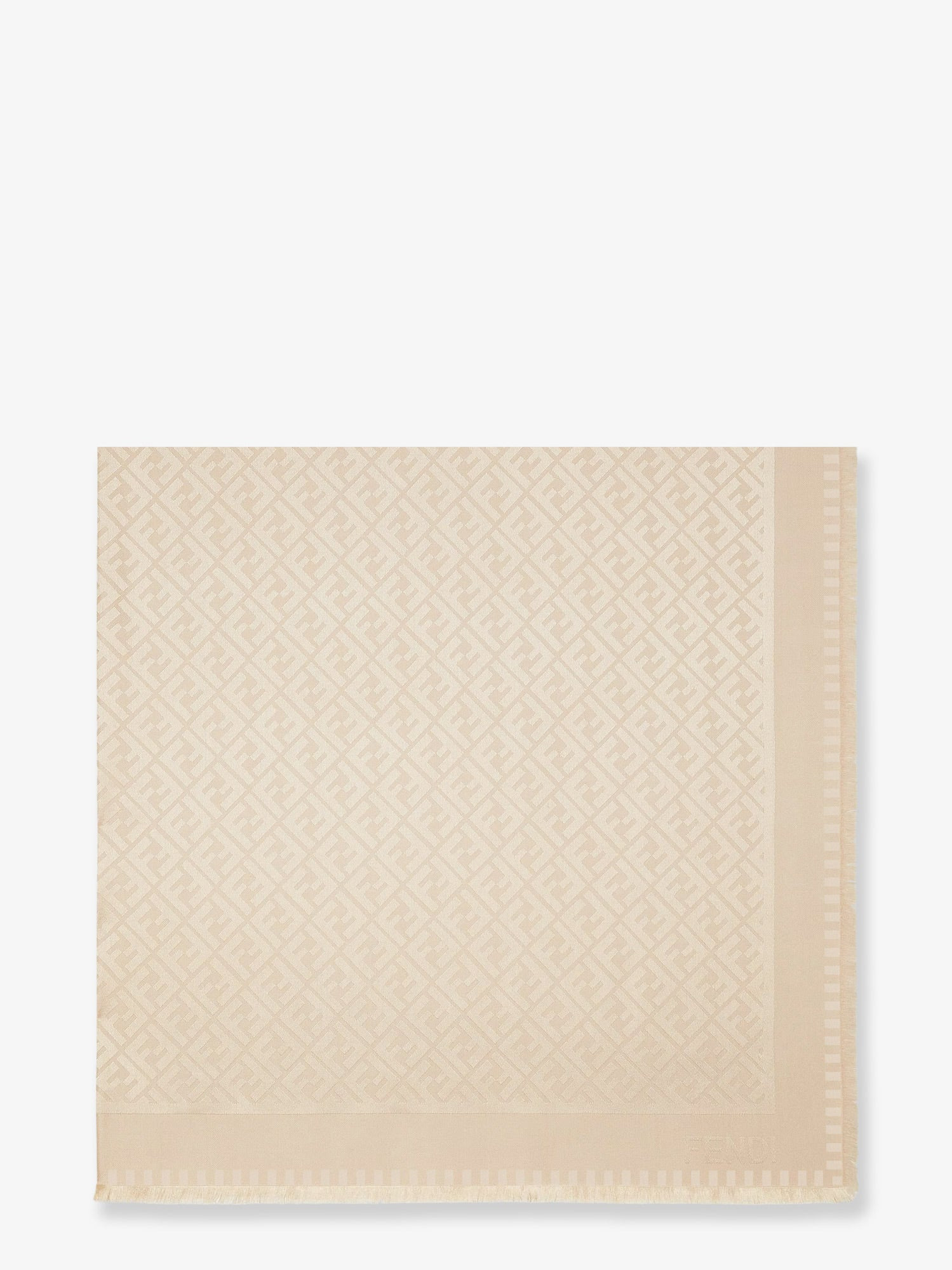 Ff Jacquard Cotton Shawl - 1