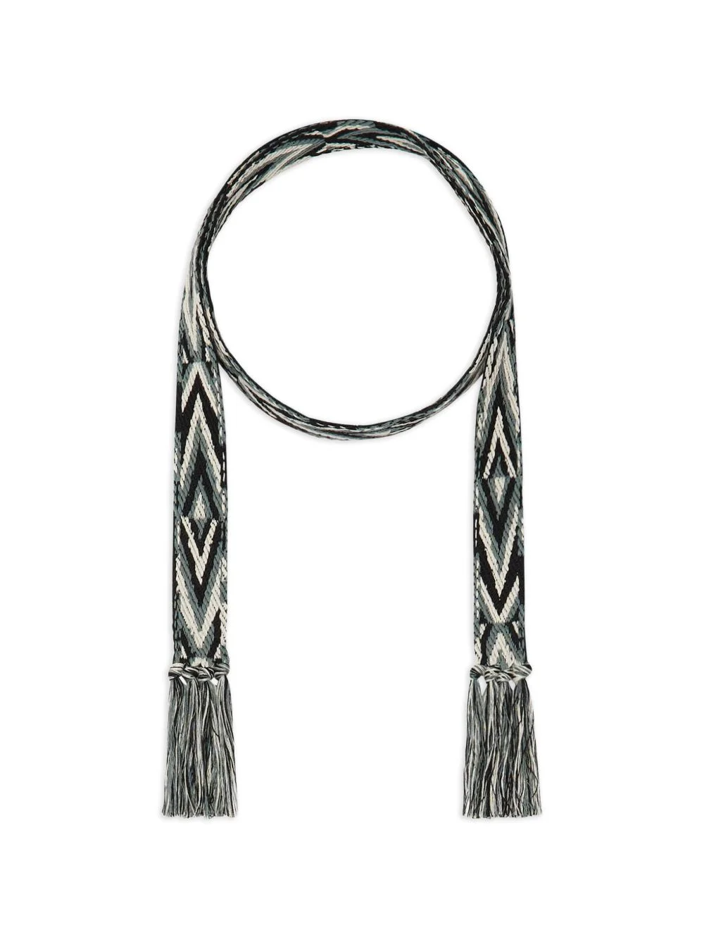 geometric tassel cotton belt - 1