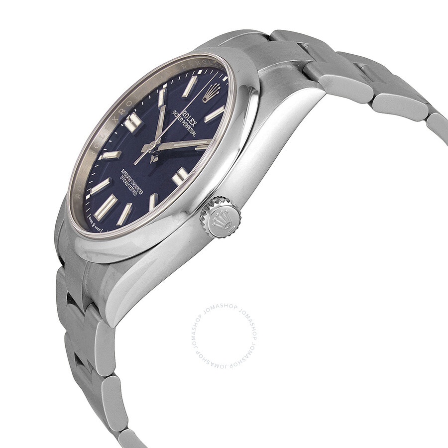 Pre-owned Rolex Oyster Perpetual Automatic Chronometer Blue Dial Men's Watch 124300BLSO - 2