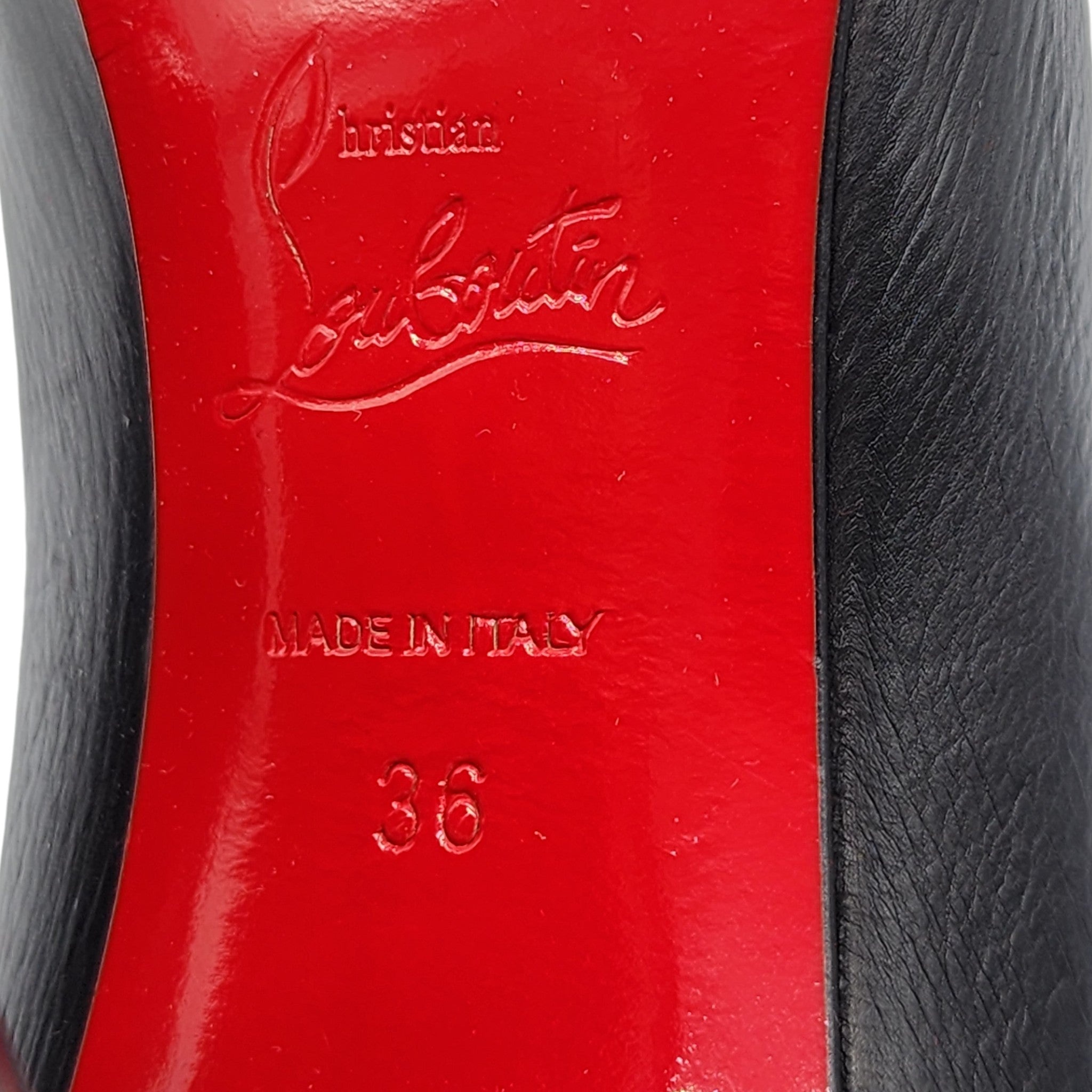 Christian Louboutin Ishtar 100mm Stiletto Boots - Leather - Black - 6